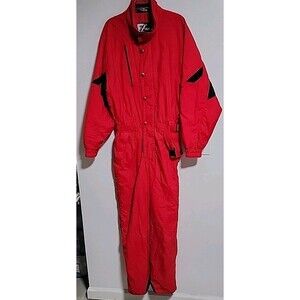 VINTAGE 80'S-90'S TYROLIA BY HEAD SKIWEAR ALL-IN-ONE SNOWSUIT MEN'S SIZE MEDIUM